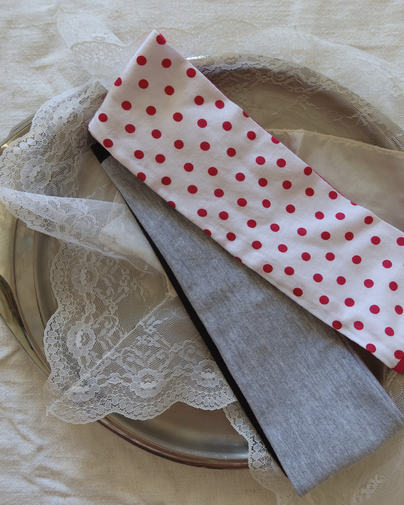 "Pink paradise" polka dot & pink headband