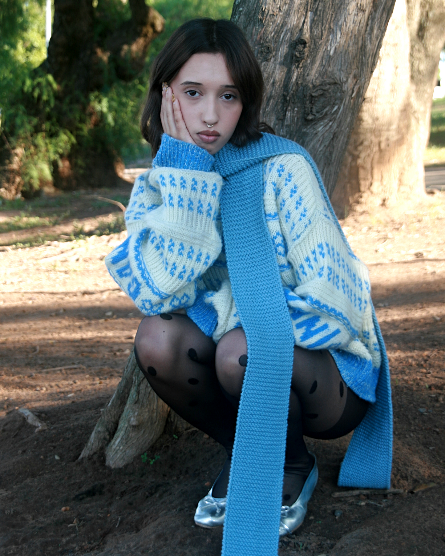 Sea salt chocolate skinny scarf