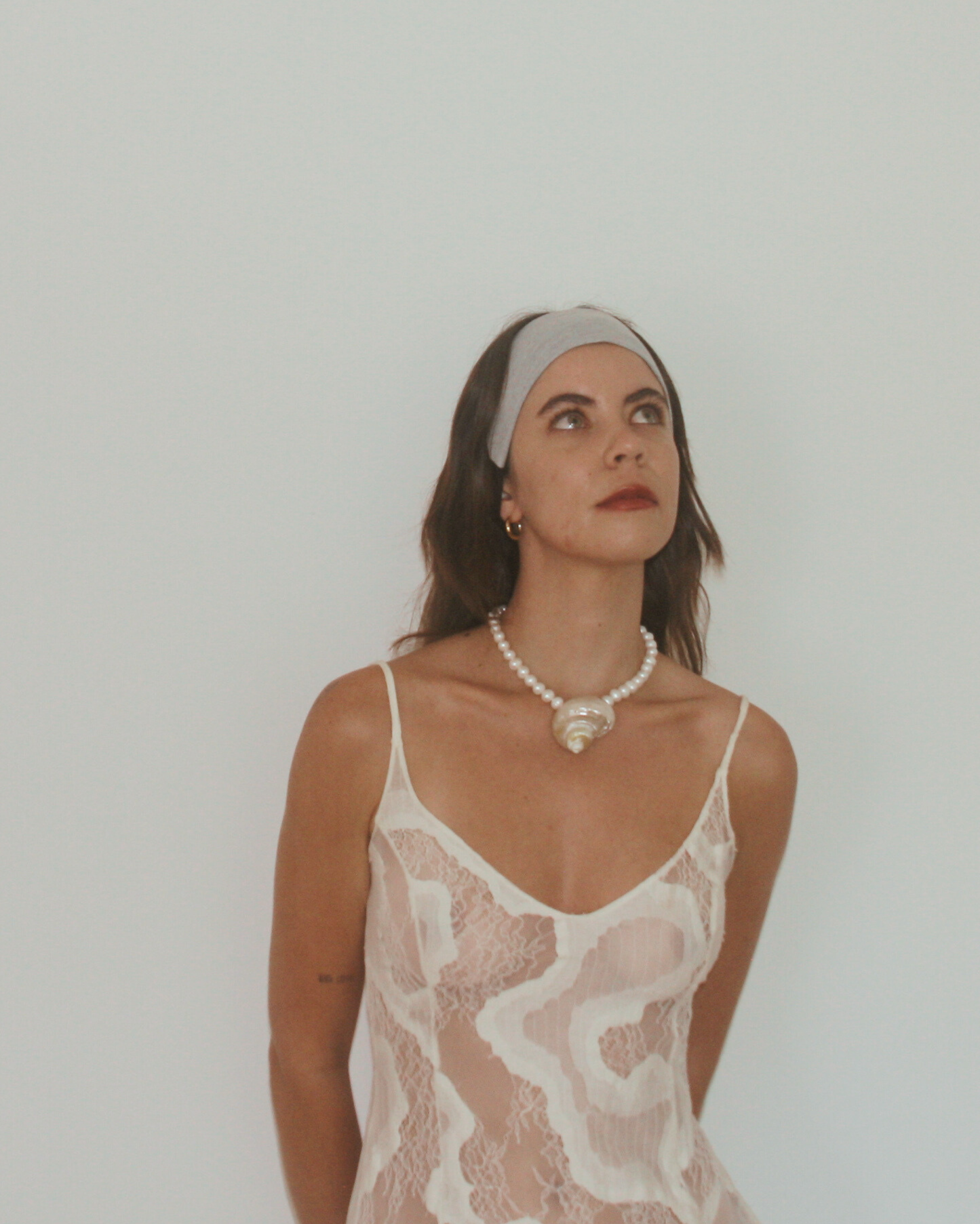 "Moonlight" grey & black headband