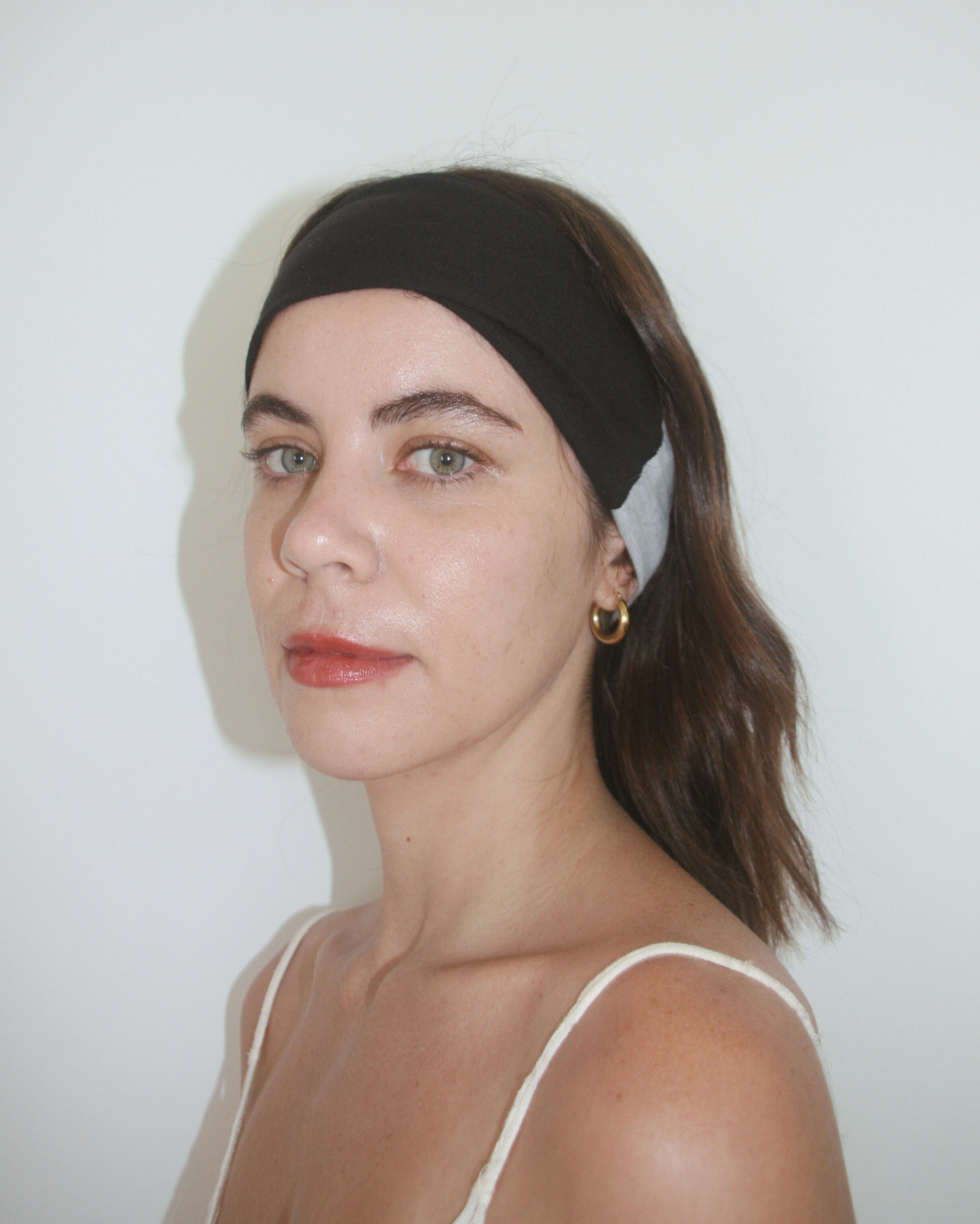 "Moonlight" grey & black headband