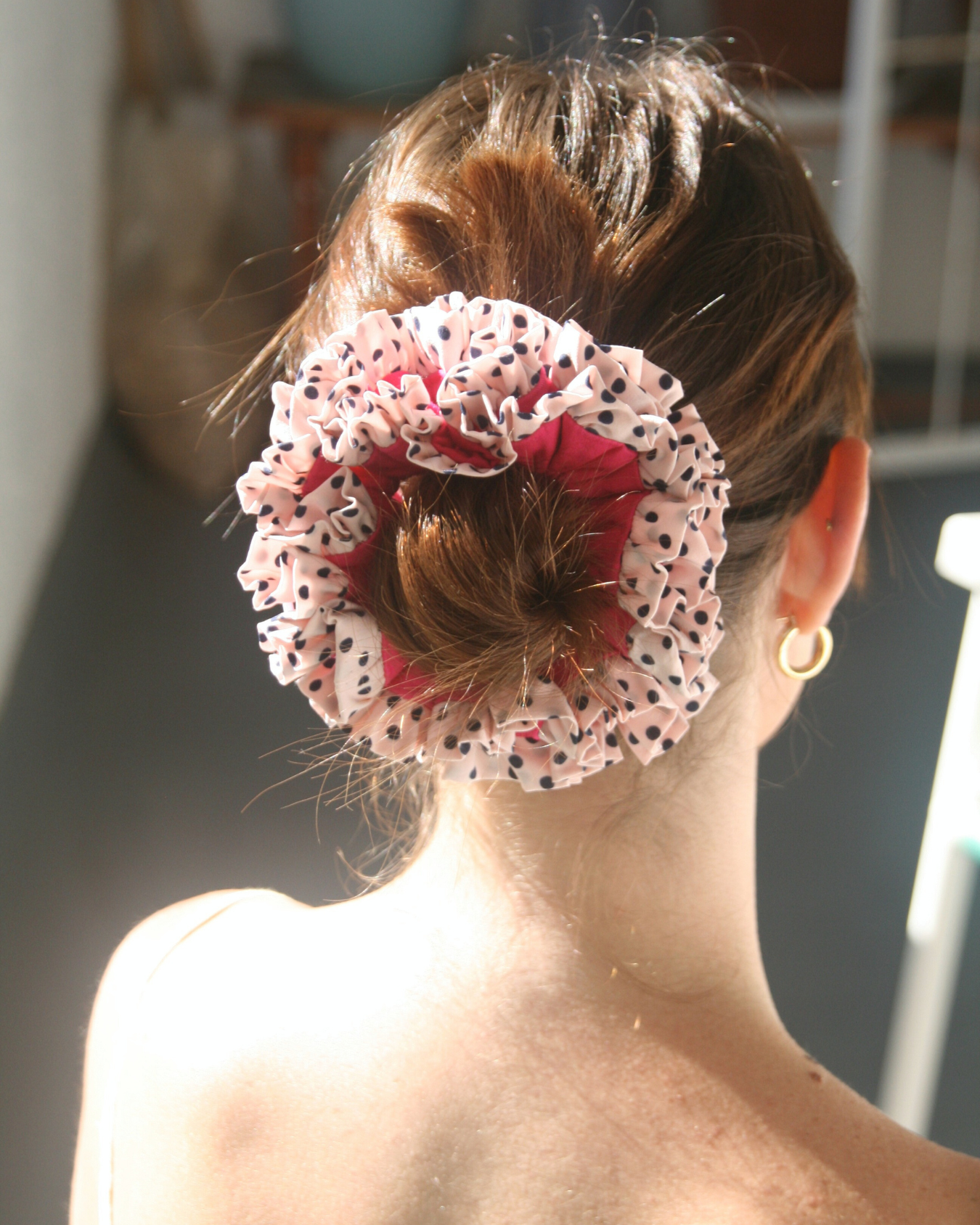 "Sweet spot" double scrunchie