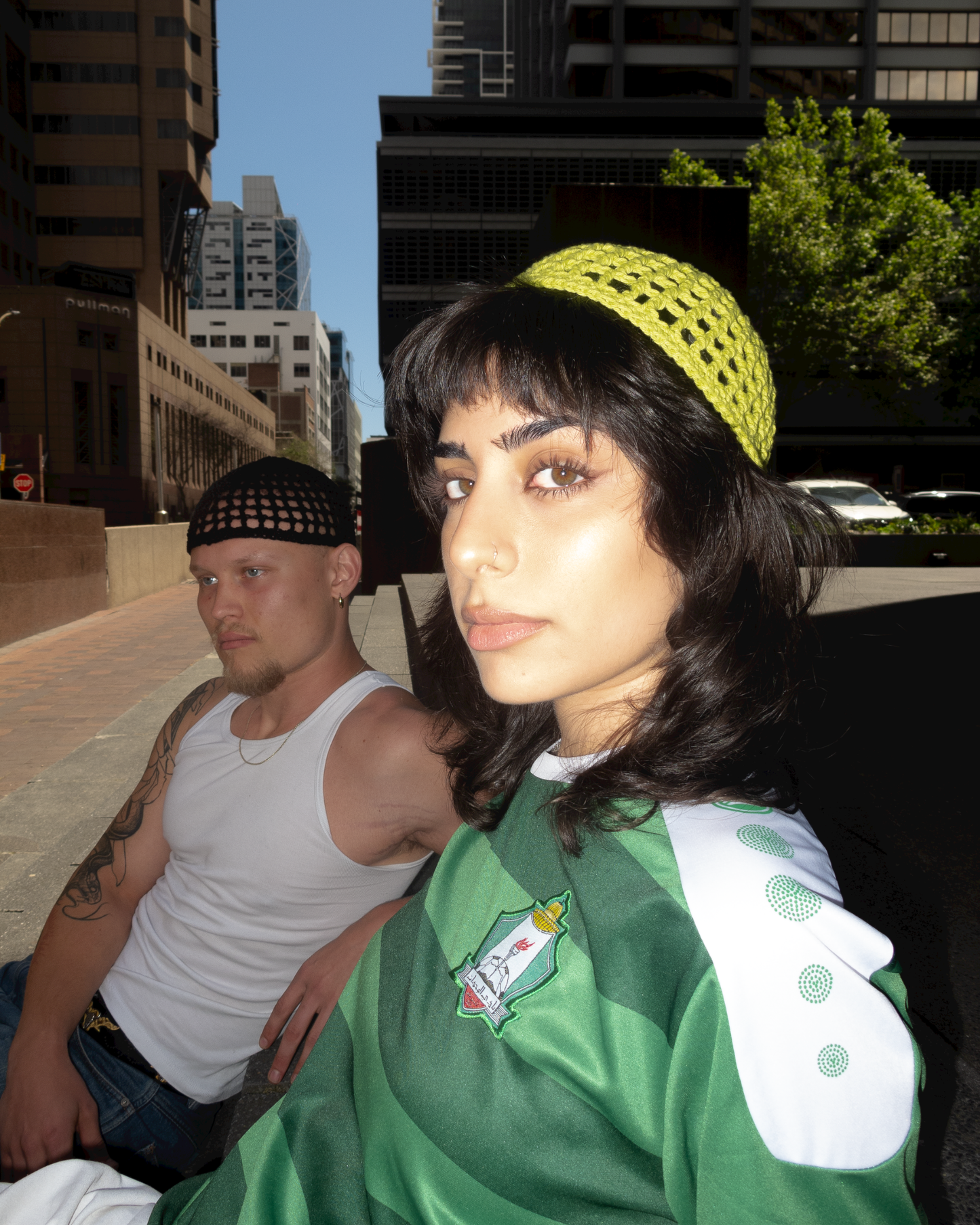 Limestone crochet cap