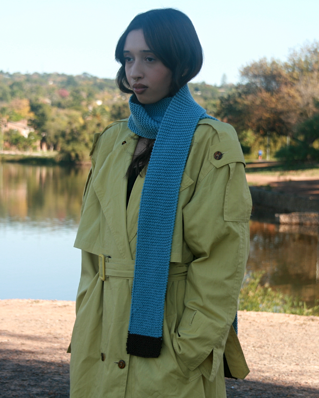 Sea salt chocolate skinny scarf