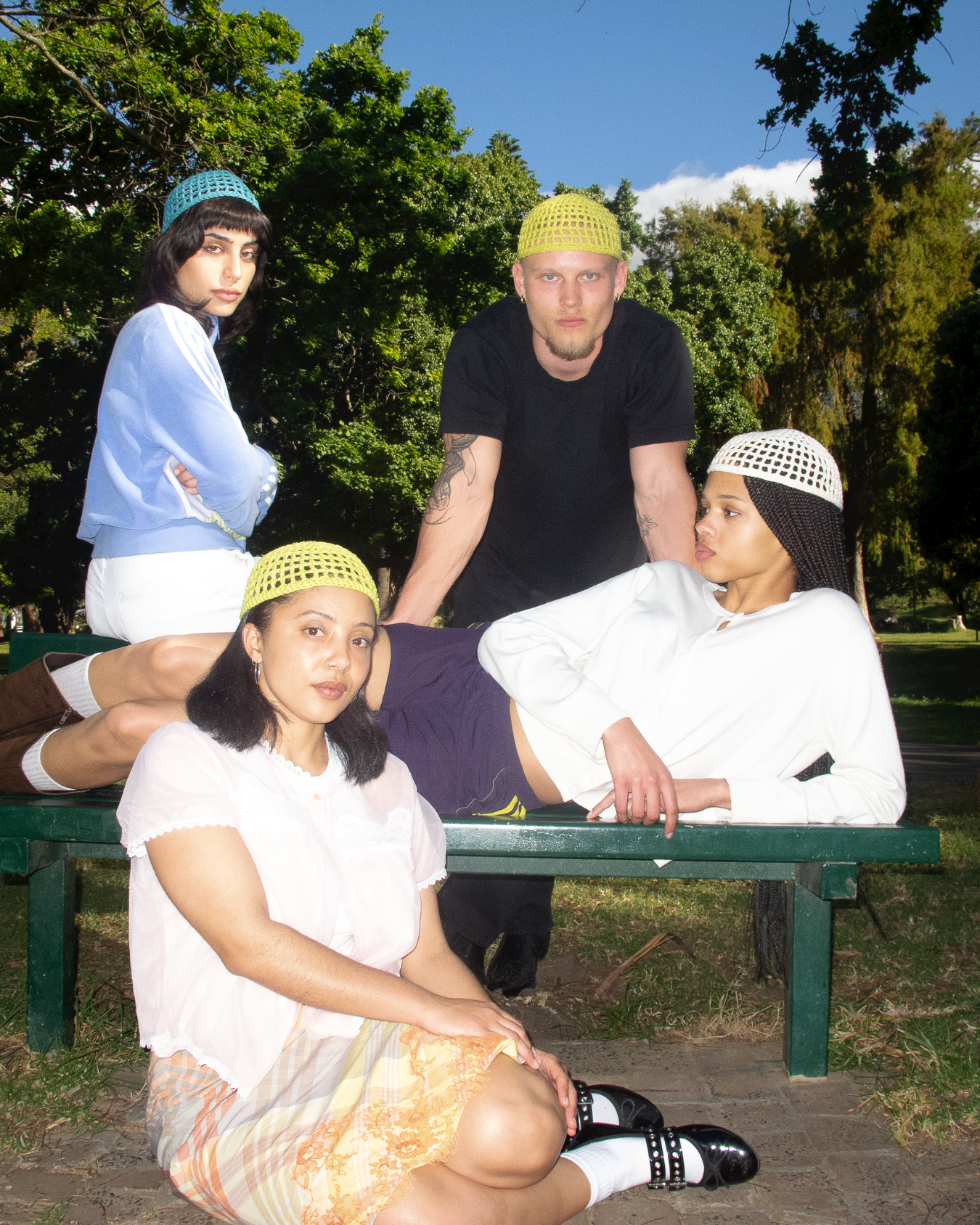 Limestone crochet cap