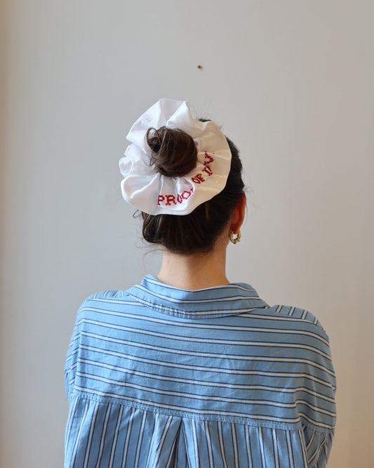 Before the wedding scrunchie